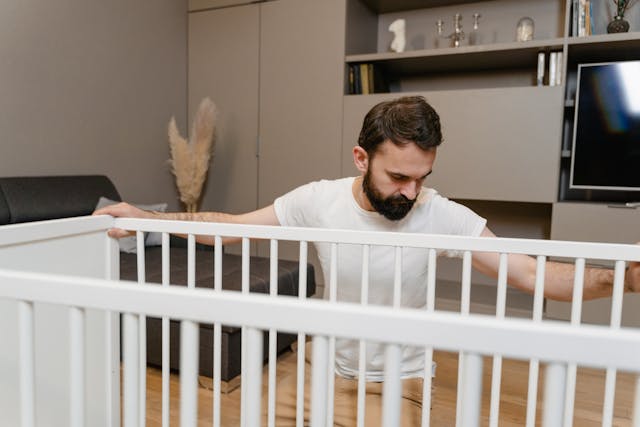 SpeedyPack residential movers assembling furniture in Peterborough home