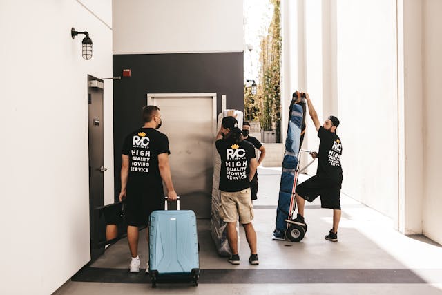 Apartment movers in Peterborough handling a condo building move